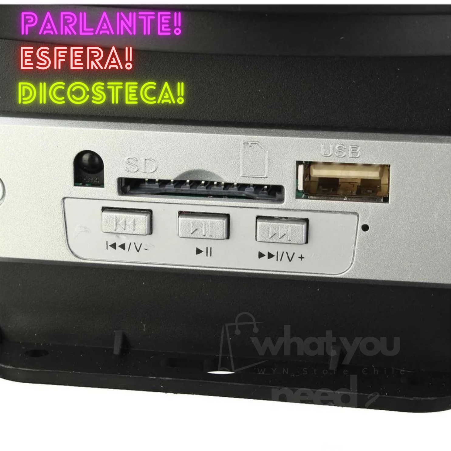 Parlante Esfera Disco - Bluetooth® + USB